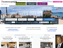 Tablet Screenshot of locationscapdagde.com